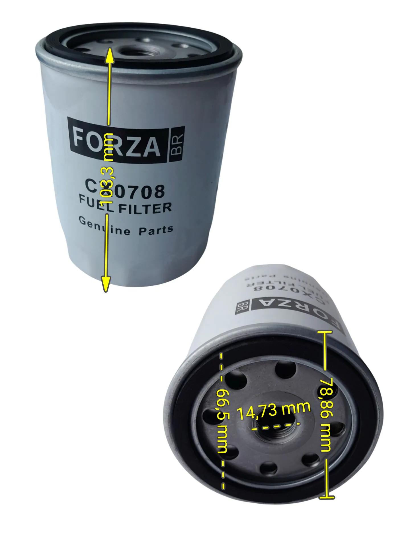 FILTRO COMBUSTÍVEL CARREGADEIRA FORZA FZBR 920 E 928 - Imagem 2