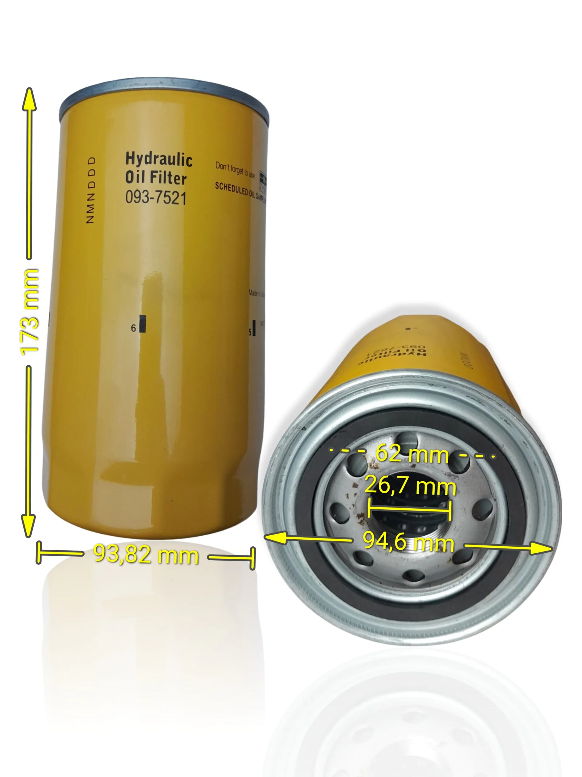 FILTRO HIDRÁULICO CAT 320D (0937521) - Imagem 2