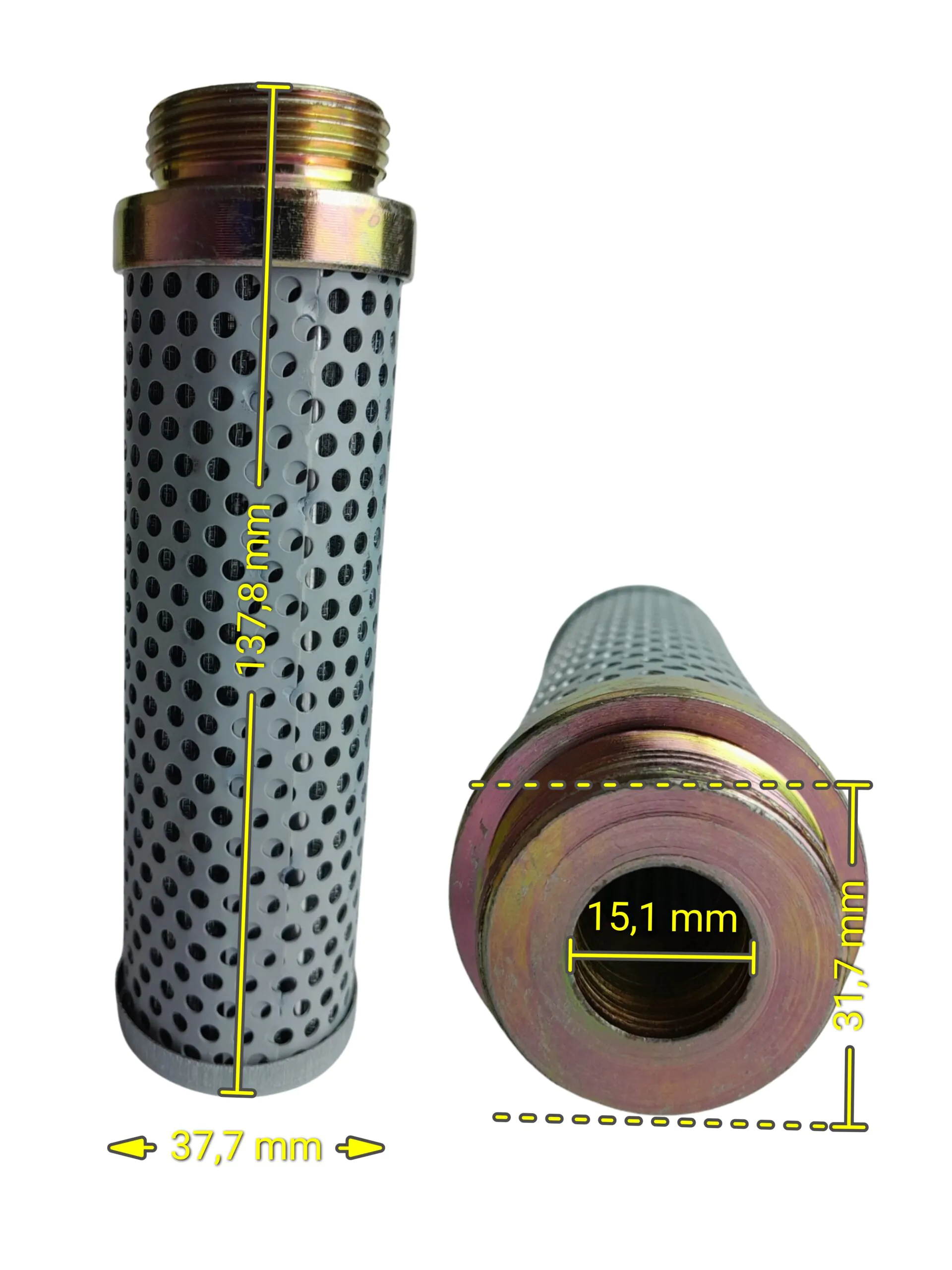 FILTRO HIDRÁULICO DO JOYSTICK CARREGADEIRAS (YLK132) - Imagem 2