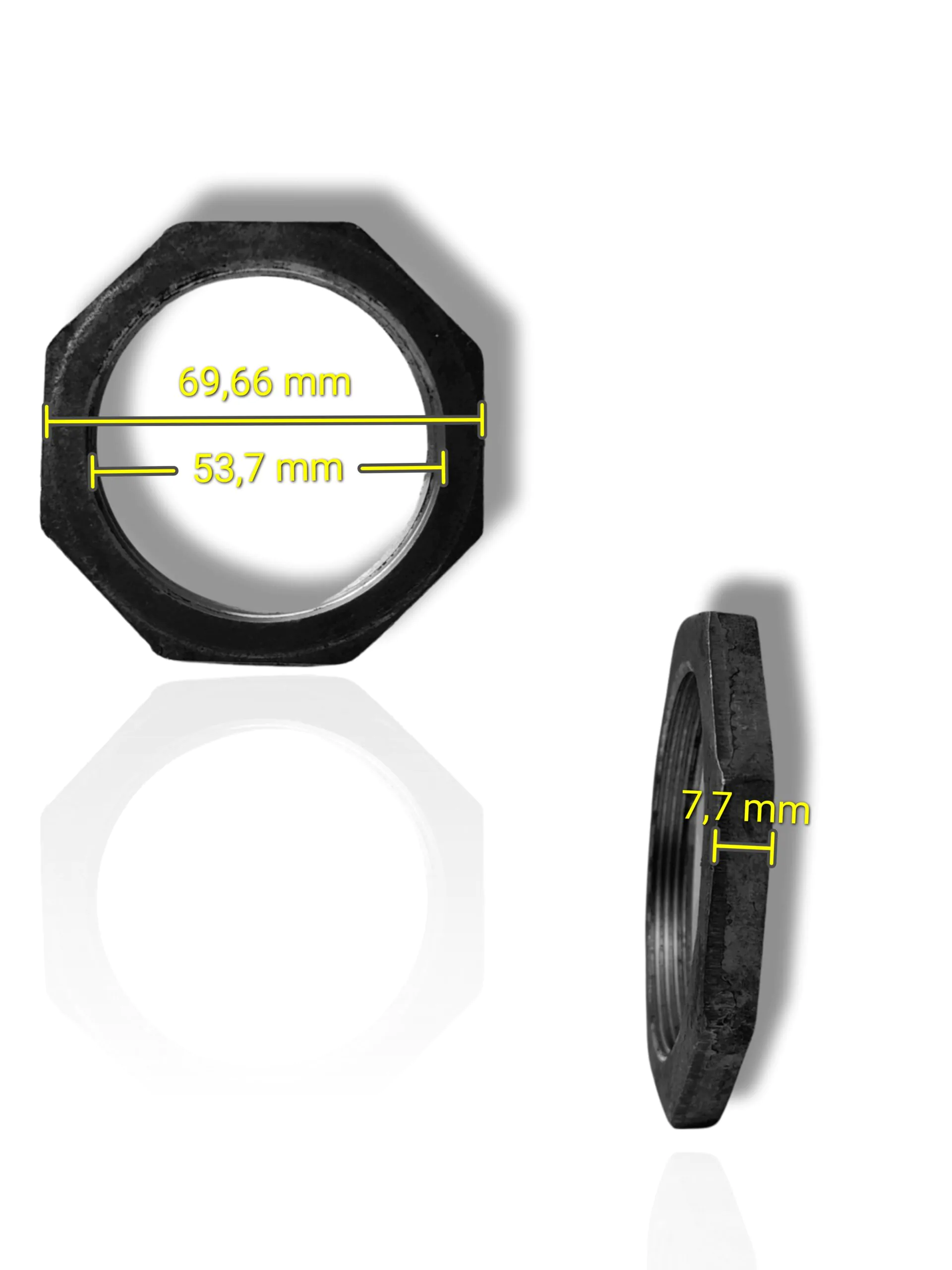 PORCA TRAVA PONTA EIXO FORZA FZBR 928 70X54X8 - Imagem 2