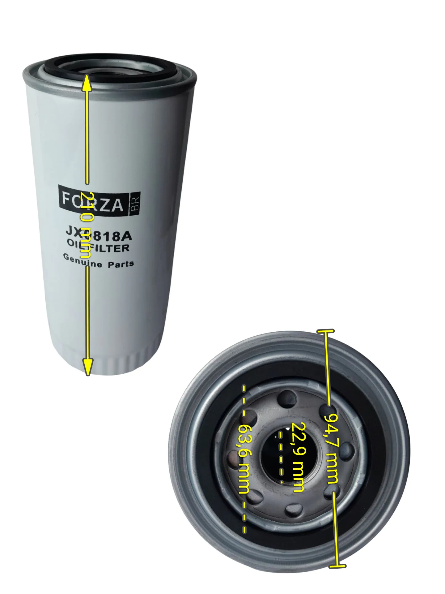 FILTRO HIDRÁULICO SUCÇÃO PÁ CARREGADEIRAS FORZA FZBR 920 928 936 958 - Imagem 5