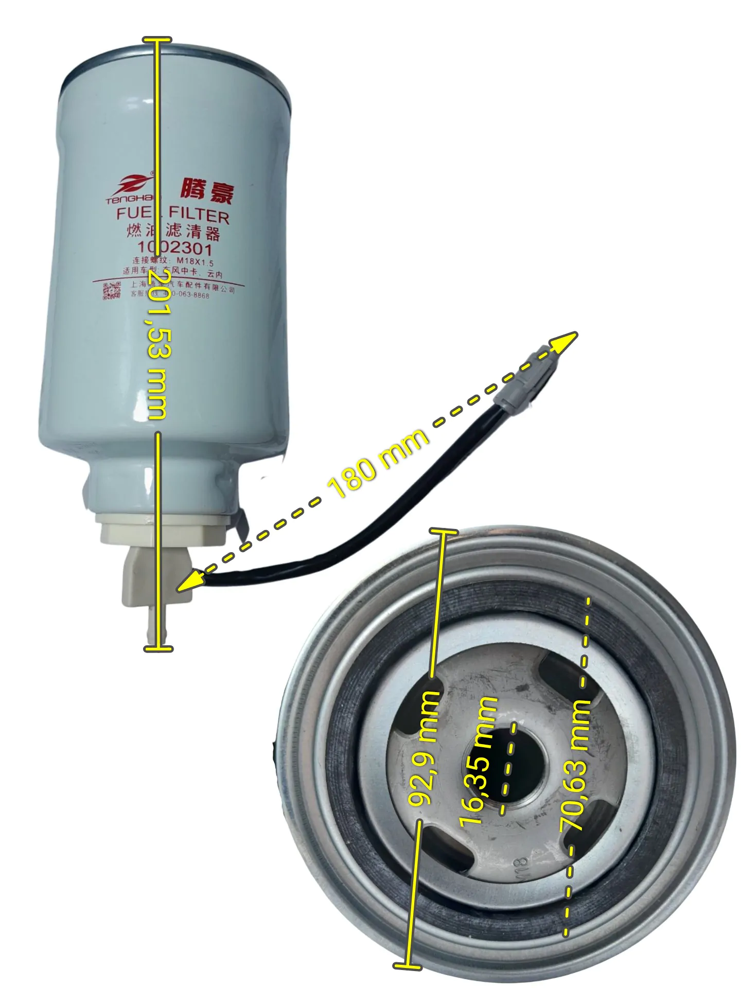 FILTRO SEPARADOR COMBUSTÍVEL FORZA FZBR 928 - Imagem 3