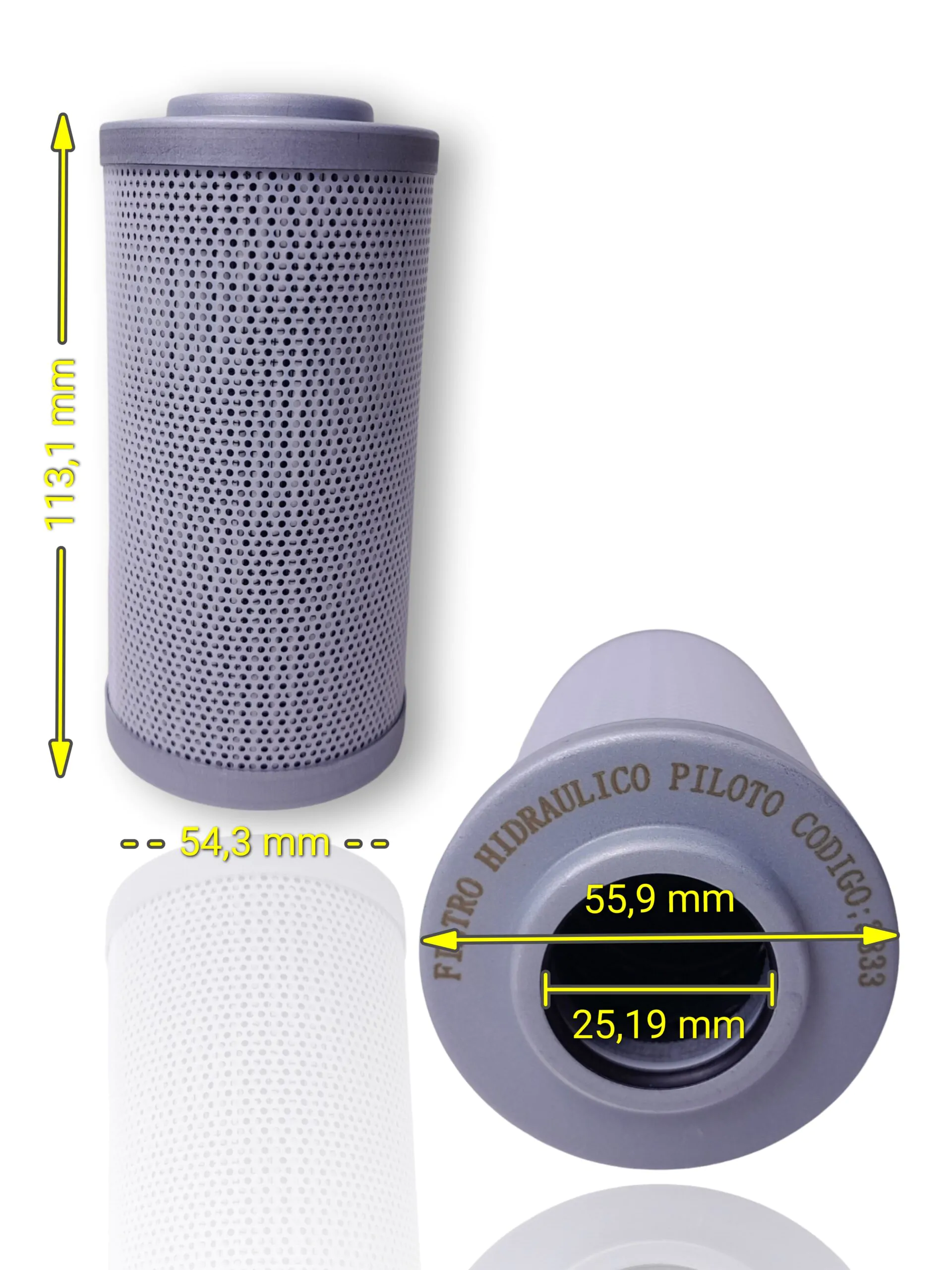 FILTRO HIDRÁULICO PILOTO IMPORTADO R140/220 (31Q620340) - Imagem 2