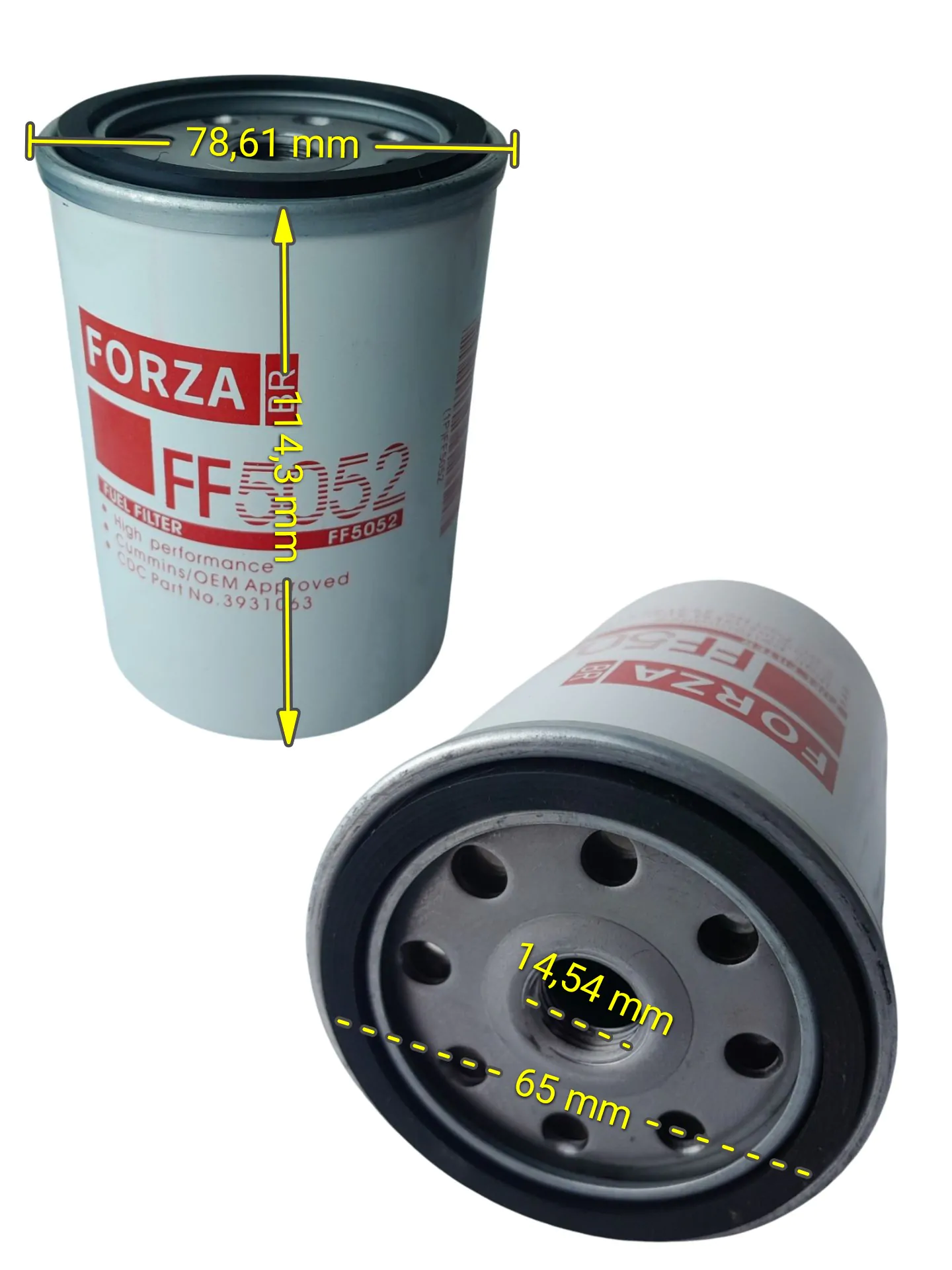 FILTRO COMBUSTÍVEL MOTOR 6BT5.9 (FS5052) - Imagem 2