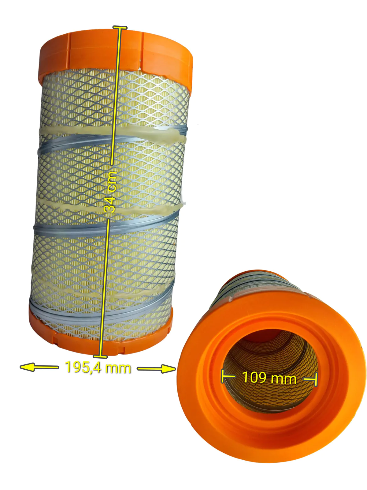 FILTRO AR PRIMÁRIO CUMMIS 3.9BT BRT680 C-100 (SK-A6207) - Imagem 2