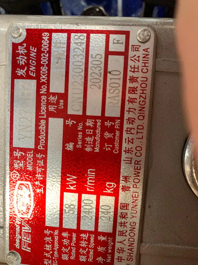 MOTOR COMPLETO YUNNEI YN27 GBZ - COD 1643 - Imagem 6