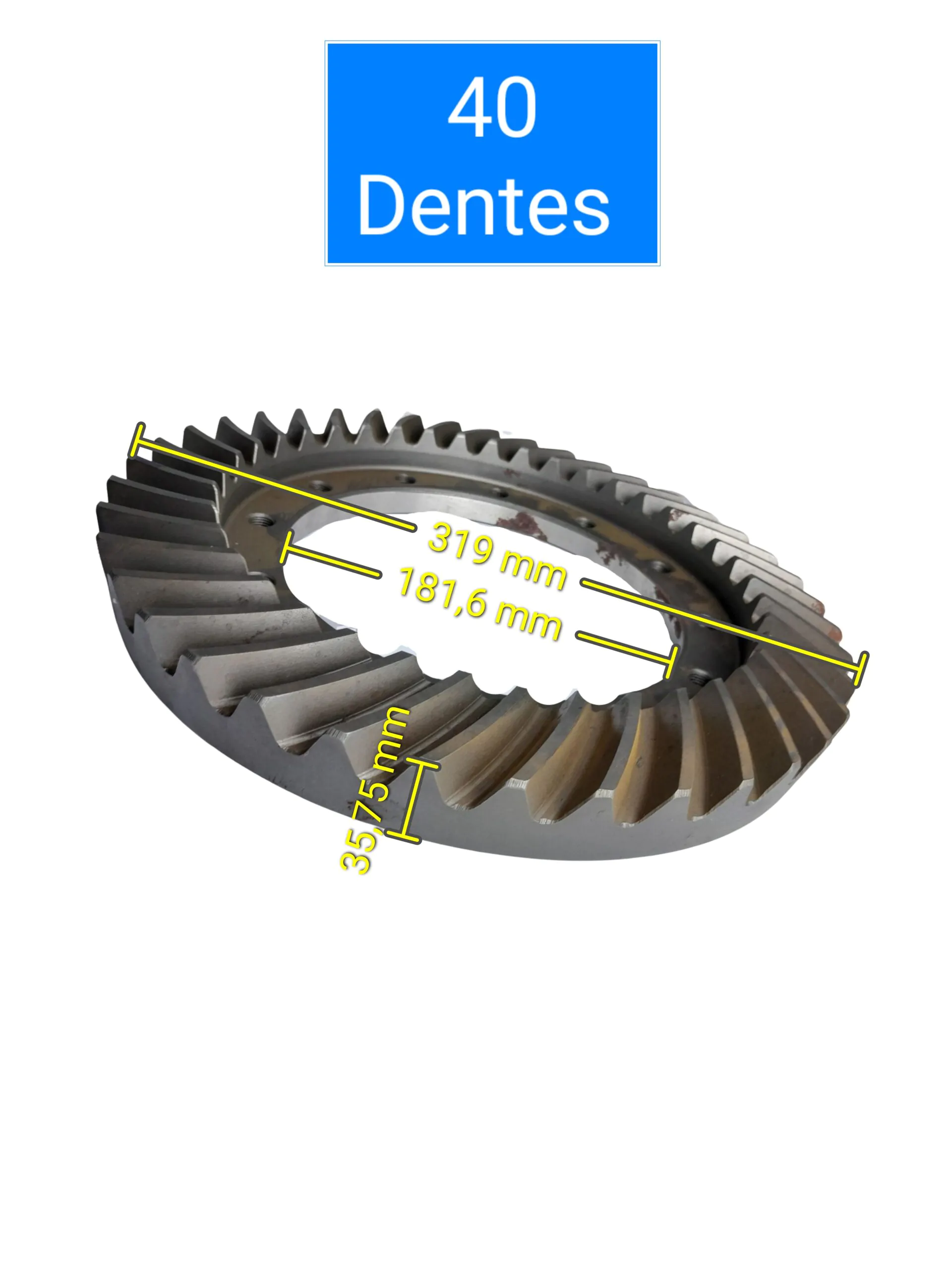 COROA E PINHÃO DIFERENCIAL FORZA FZBR 936 - Imagem 3
