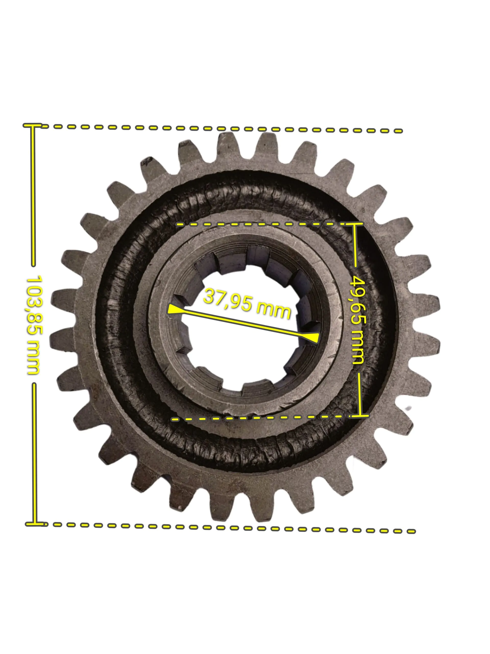 ENGRENAGEM EIXO TRANSMISSÃO FORZA FZBR 928 - Imagem 2