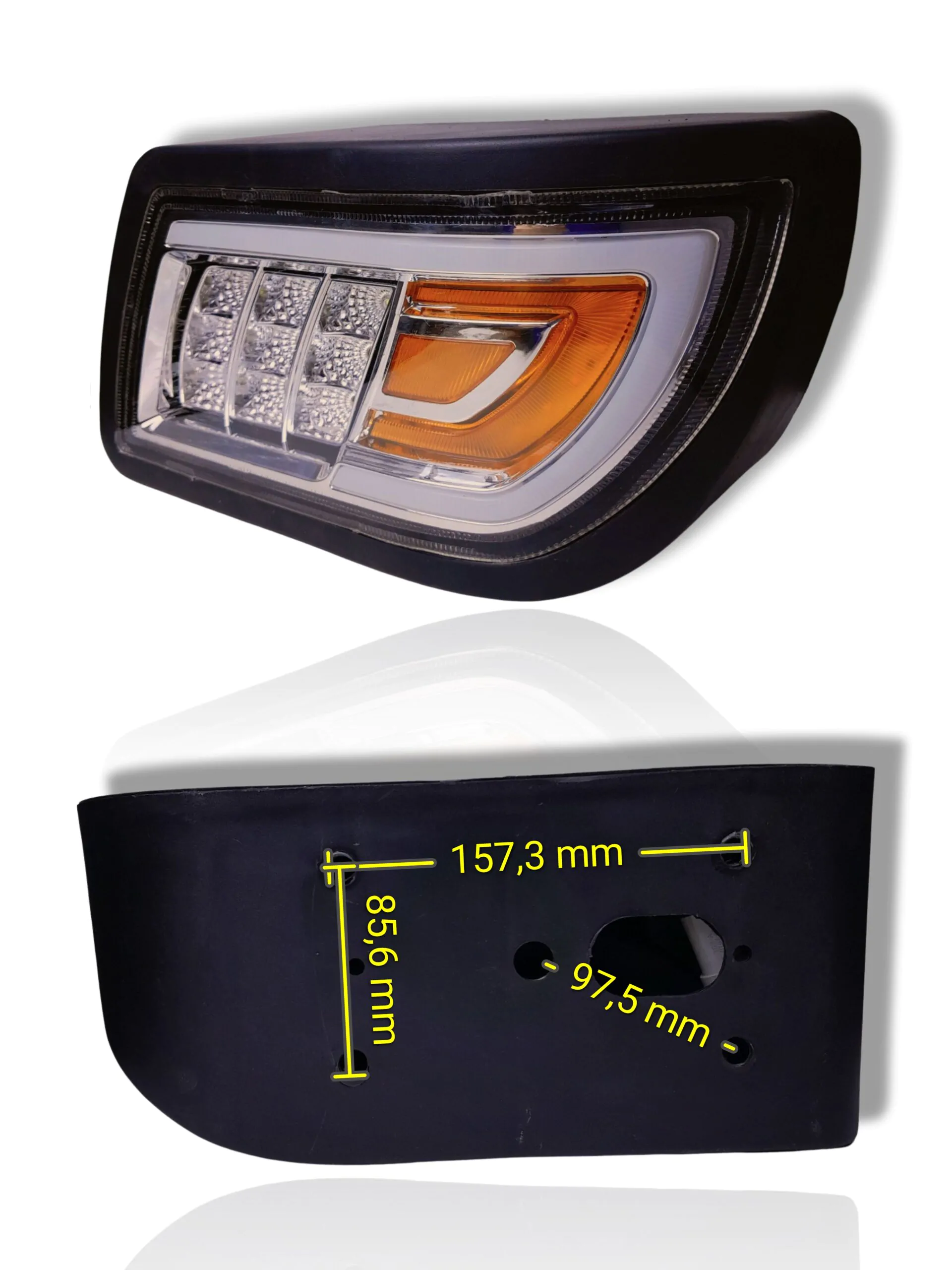 FAROL ESQUERDO LED FORZA FZBR 928 e FZBR 936 - Imagem 2