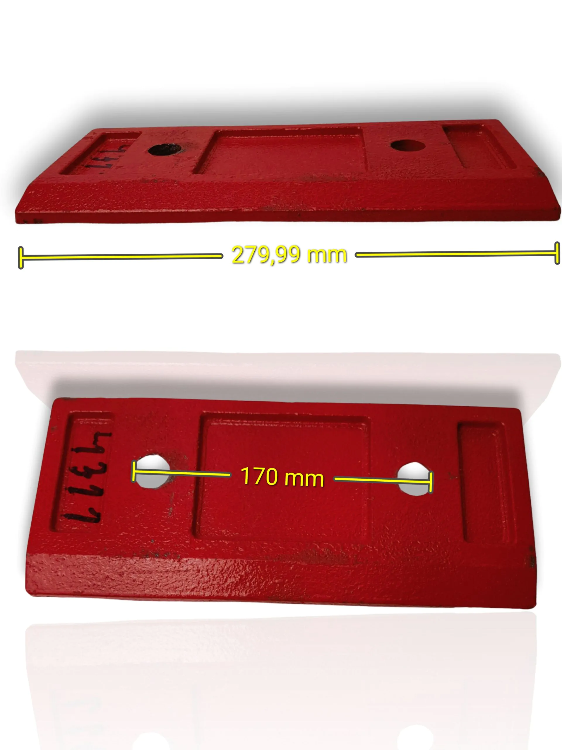 LÂMINA DESGATE CONCHA FPS PARA FORZA FZBR 936 - Imagem 2