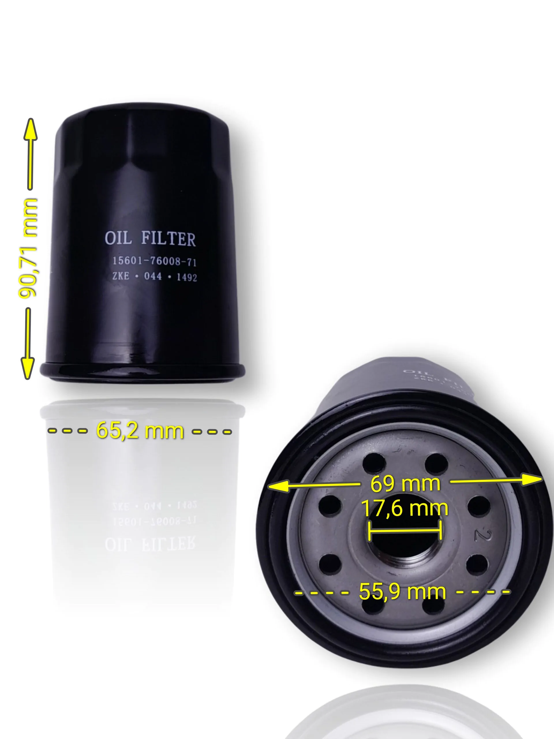 FILTRO ÓLEO MOTOR TOYOTA 4Y/WANFENG491 - Imagem 2