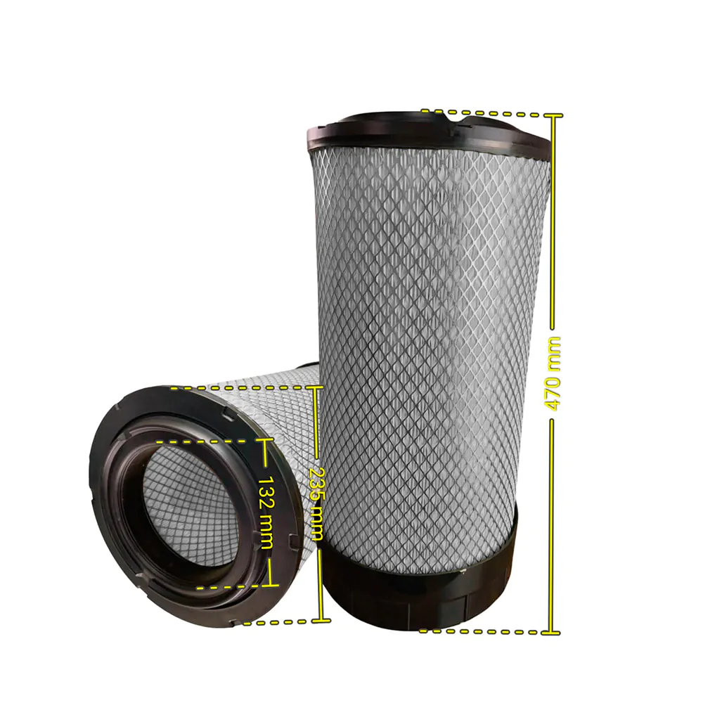 FILTRO AR PRIMÁRIO MOTOR HYUNDAI RC140 - Imagem 2