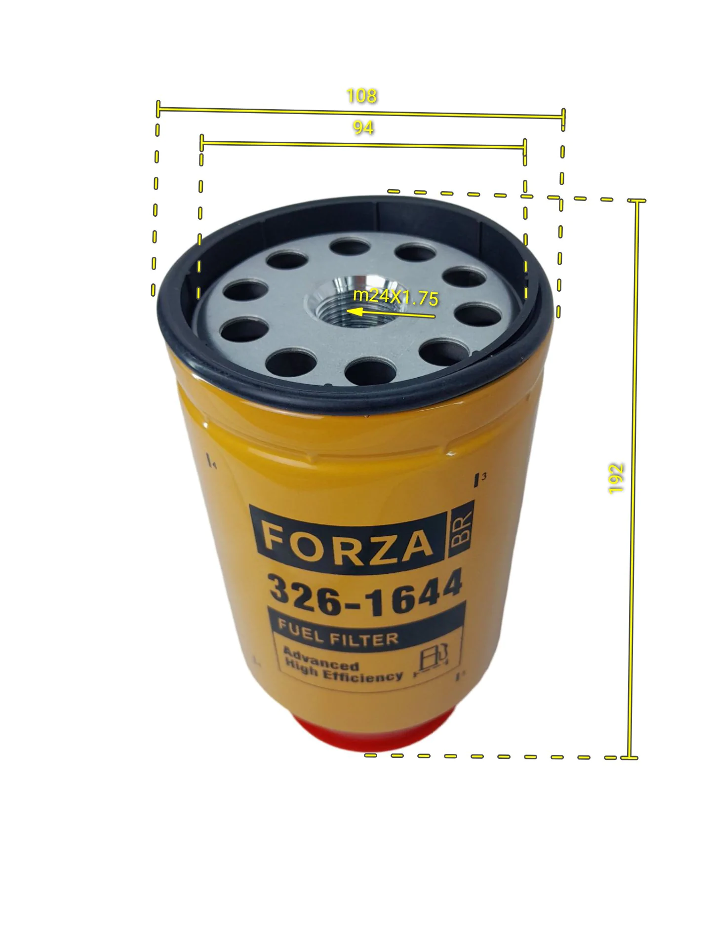 FILTRO SEPARADOR D'ÁGUA COMBUSTÍVEL PARA CATERPILLAR 3261644 – Cod. 3145 - Imagem 3